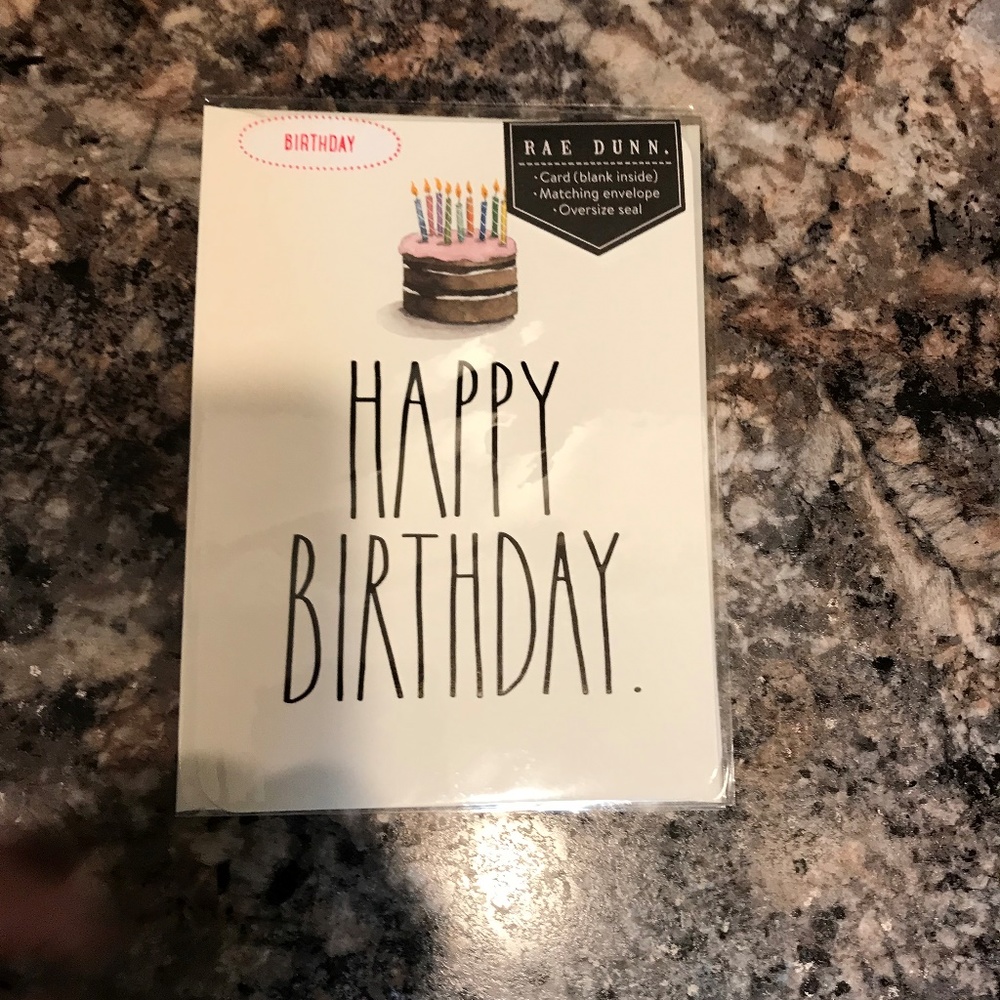Rae Dunn Greeting Card Happy Birthday